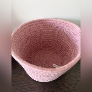 Pink Woven Basket (Target)